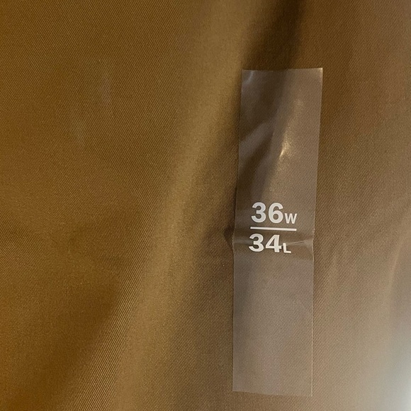 EXPRESS Tan Hyper Stretch Temperature Control Straight Leg Chino’s Sz 36/34 - Picture 6 of 9